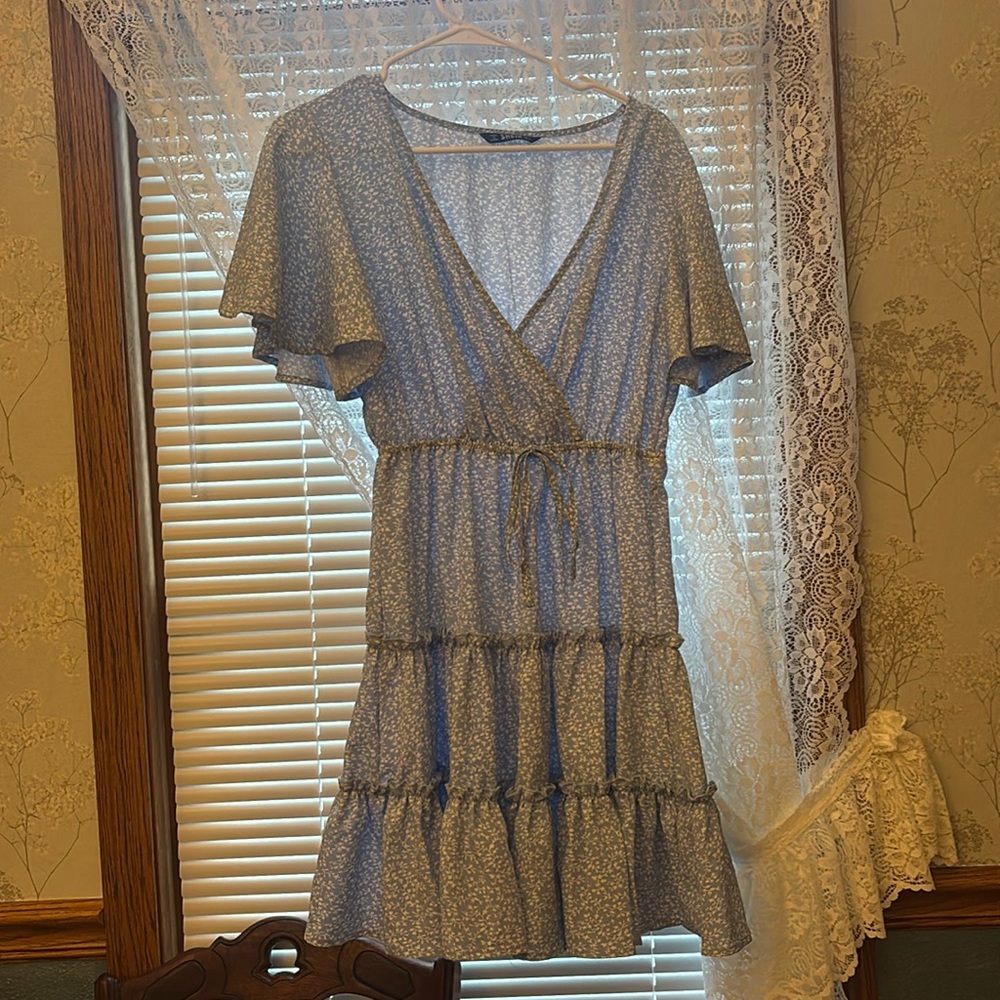 Shein Blue floral dress. Worn once. Size small